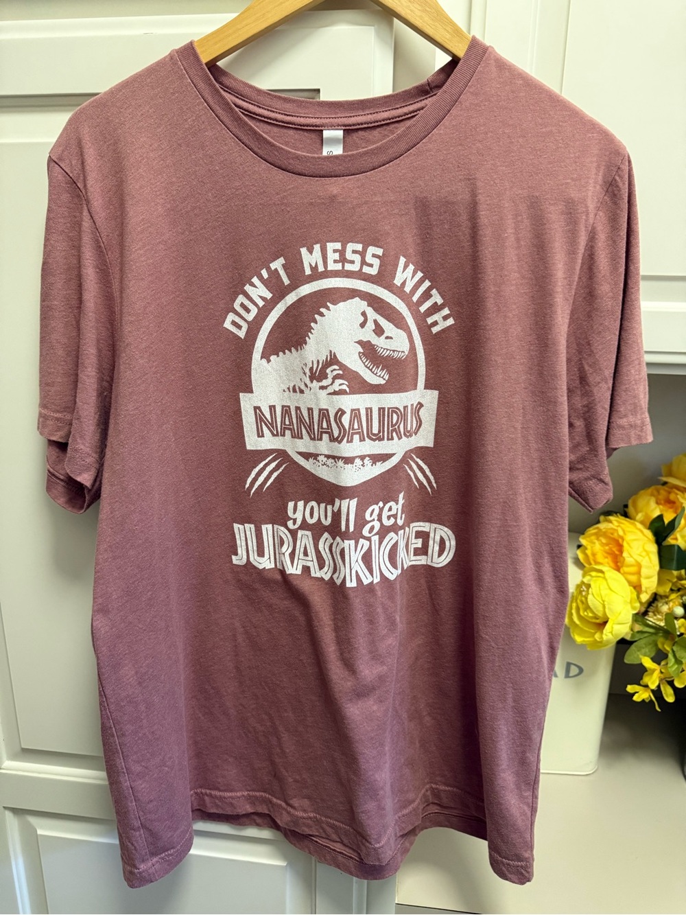 NANASAURUS Graphic Tee - Dusty Rose Mens Shirt
